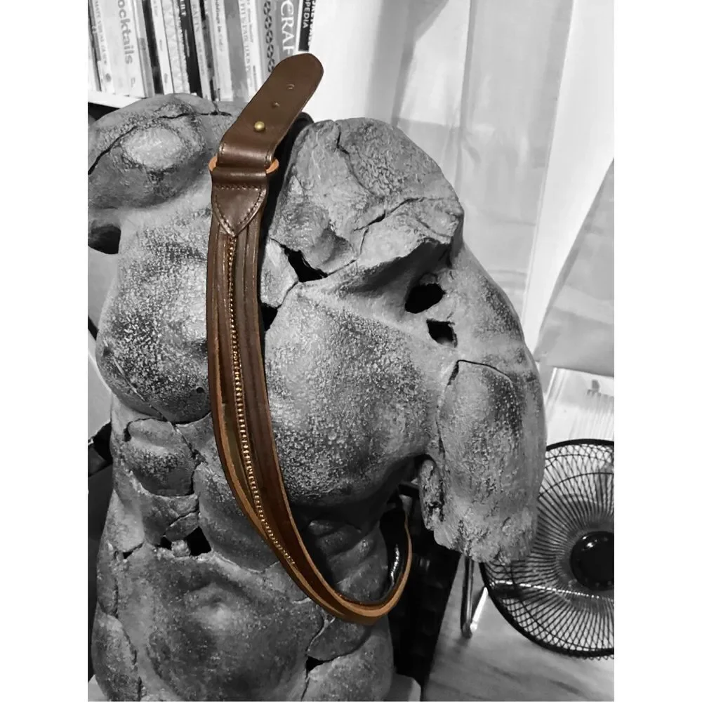 Vintage Brown Split Leather Belt